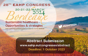 28E congrès de l'EAHP - Appel à communication Image 1